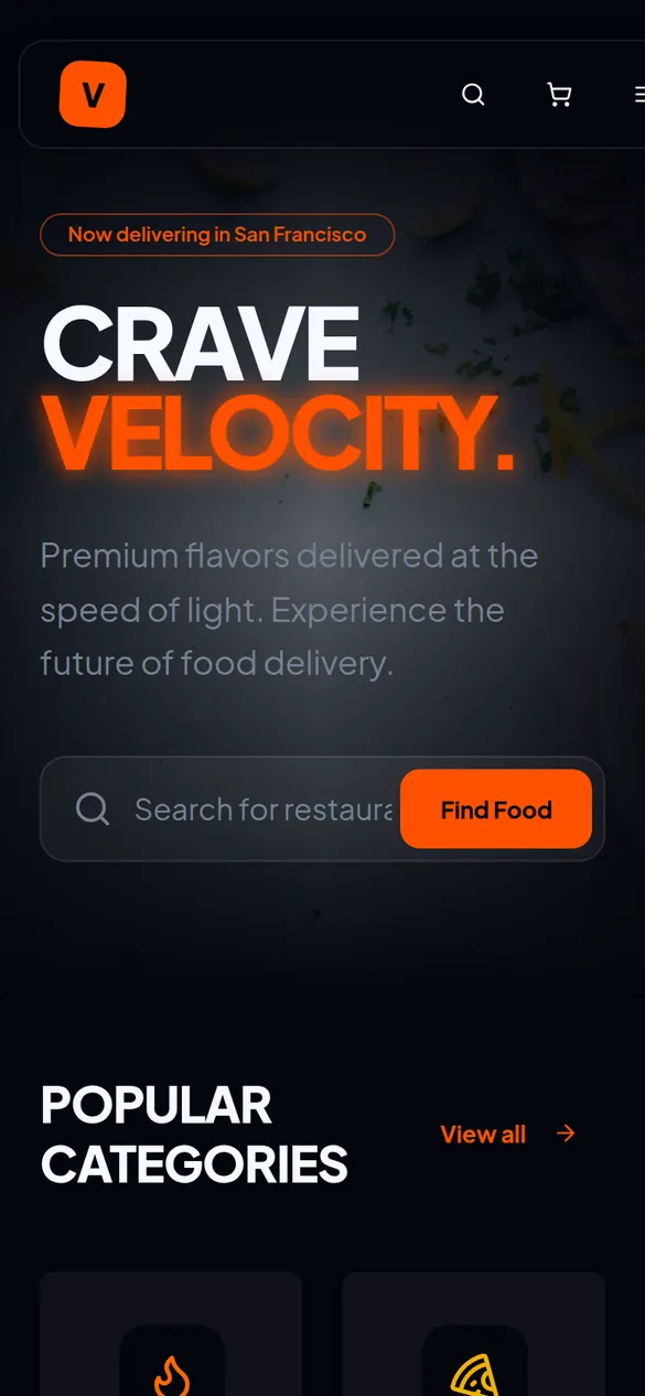 The same site on a phone